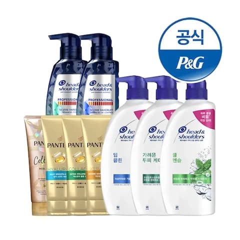 헤드앤숄더 800ml / 850ml 3개 + 미니샴푸 2개