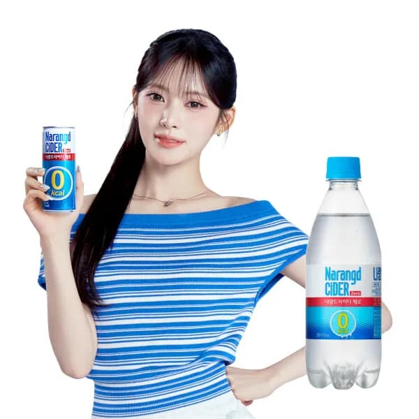 나랑드사이다 플레인 500ml 24개 + 나랑드사이다 파인애플 500ml 24개