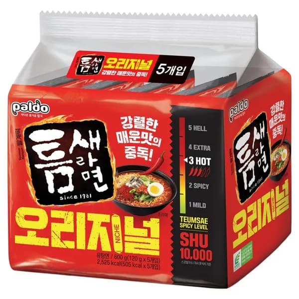틈새라면 빨계떡 120g 5봉
