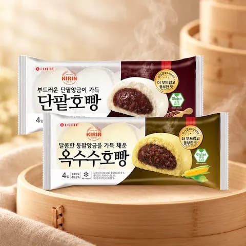 기린 단팥/옥수수 호빵(4입) 2~5봉