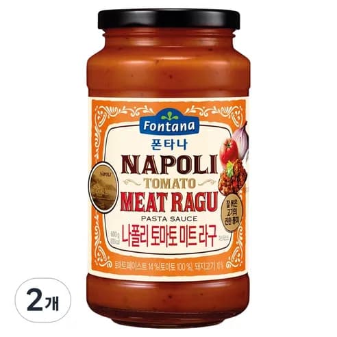 폰타나 나폴리 토마토 미트 라구 파스타소스 600g 2개