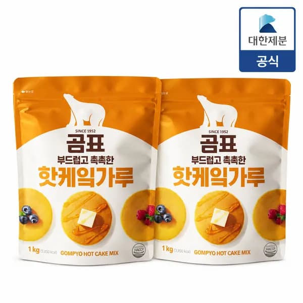 곰표 핫케이크믹스 1kg X 2개