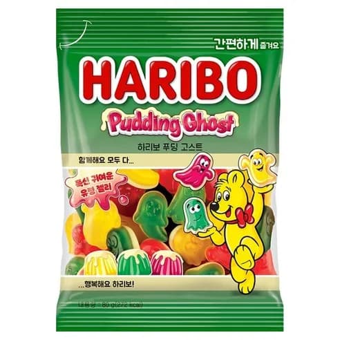 하리보 푸딩 고스트 젤리 80g
