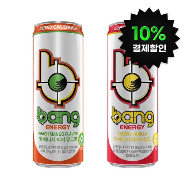 뱅 에너지 음료 355ml 48캔 (24캔 X 2박스)