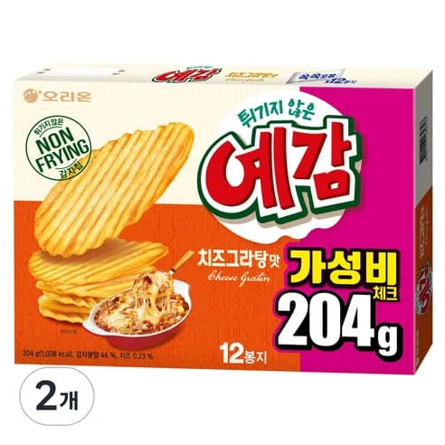 오리온 예감 치즈그라탕 12p 204g 2개