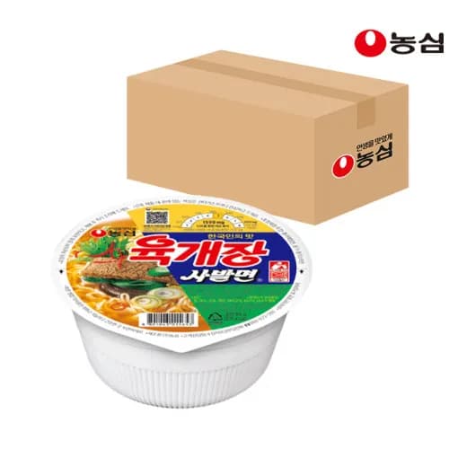 농심육개장 사발면 86g 24개