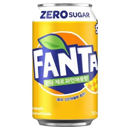 환타 제로 파인애플향 355ml, 24캔