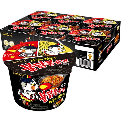 불닭볶음면 큰컵 105g 6개