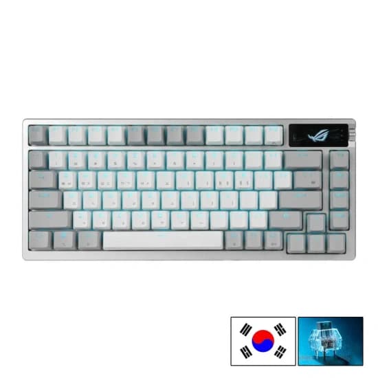 ASUS ROG AZOTH WHITE PBT 한글 (NX STORM 청축) 유무선 키보드