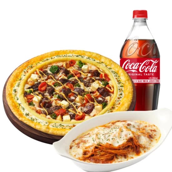 피자헛 립스테이크 리치골드L+리치치즈파스타SET