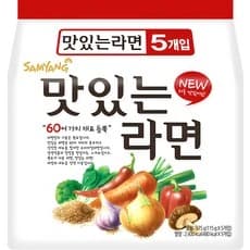 삼양 맛있는라면 115g 5개