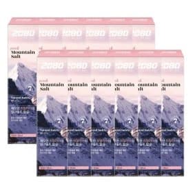 2080퓨어마운틴 솔트 치약 핑크 120g 12개 유니버스클럽