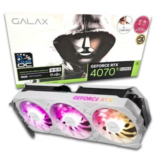 갤럭시 GALAX 지포스 RTX 4070 Ti Super EX GAMER WHITE OC D6X 16GB