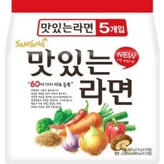 삼양 맛있는 라면 5개