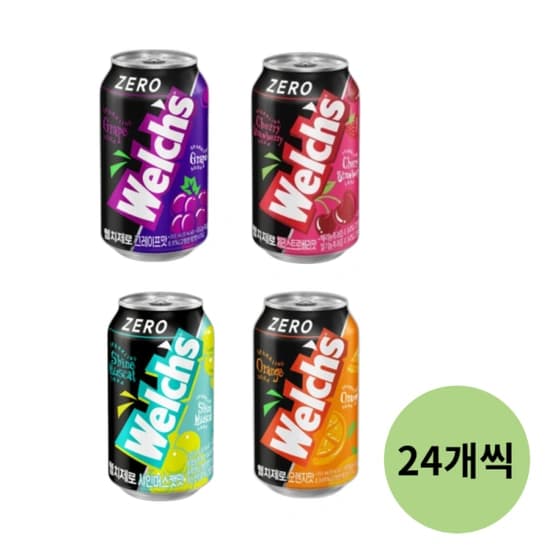 웰치스 샤인머스캣맛 제로 355ml x 24개