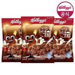 켈로그 시리얼 오곡 첵스초코 230g x 3개 켈로그 시리얼 오곡 첵스초코 230g x 3개