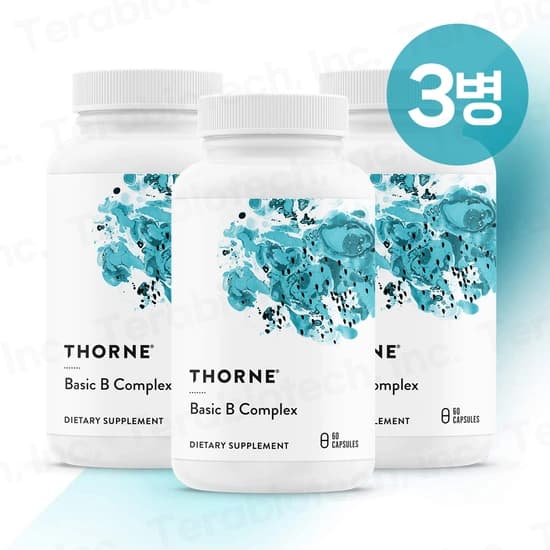 쏜리서치 Thorne Basic B Complex 베이직 B 컴플렉스 60캡슐 3병 첫구매 페이코