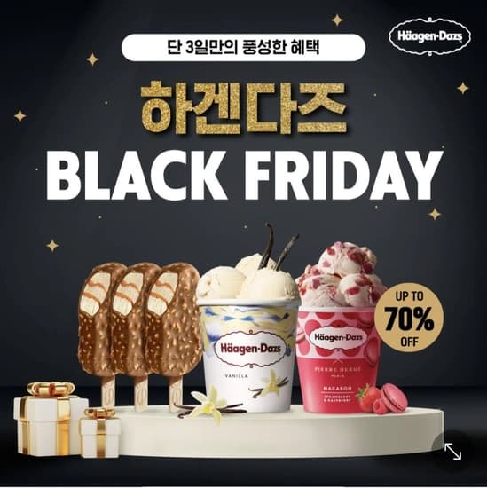하겐다즈 파인트 5개