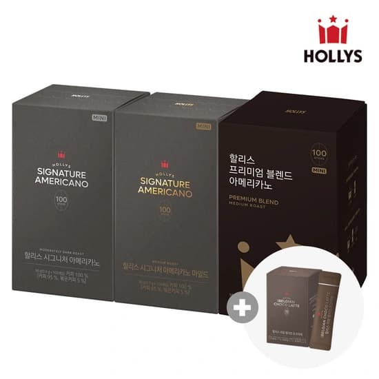 할리스 아메리카노 미니 100스틱 3종 총 300스틱 등 토스/카카오