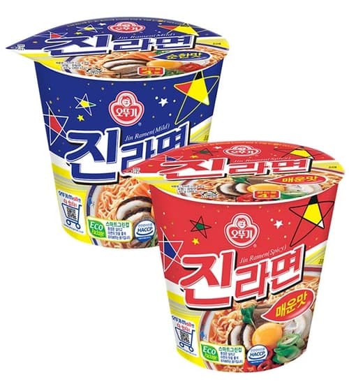 오뚜기 진라면 6입 2세트 (총12개) , 스파클 생수 2리터 12병 , 제주 삼다수 그린 2L X 12병