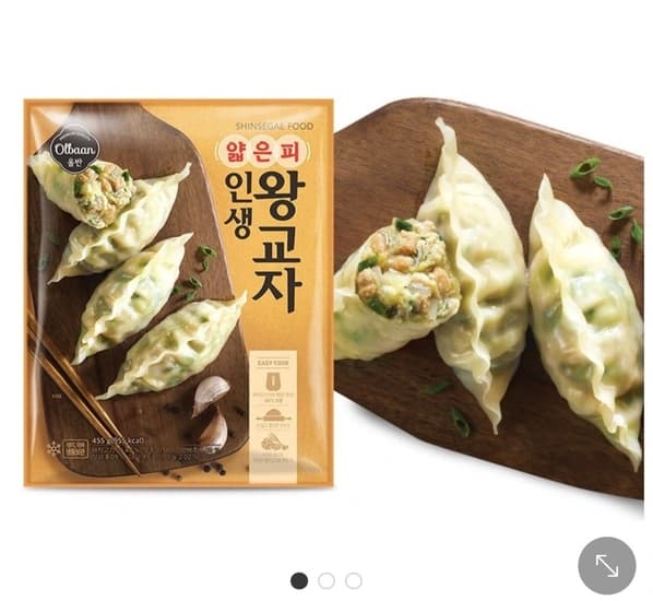 올반 얇은피 인생왕교자 455g 6봉