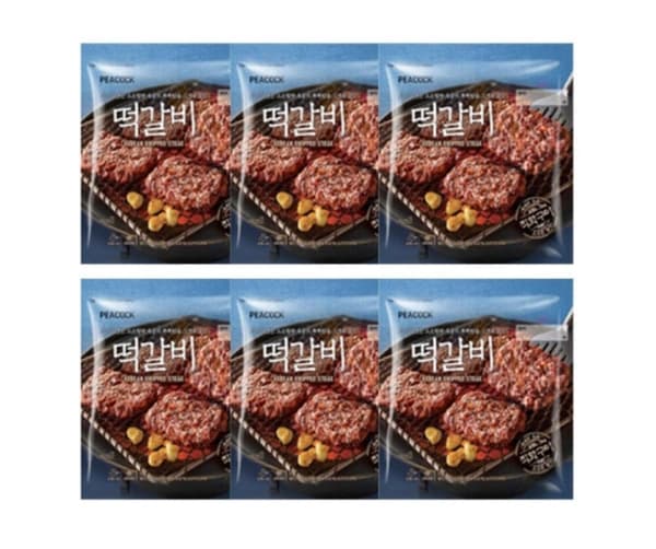 피코크 떡갈비 450g 6팩