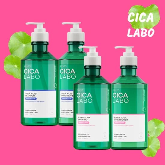 케라시스 시카라보 손상&수분케어 샴푸/린스 750ml + 엘포 1000원
