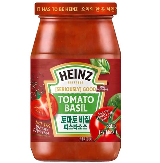 하인즈 토마토 바질 파스타 소스