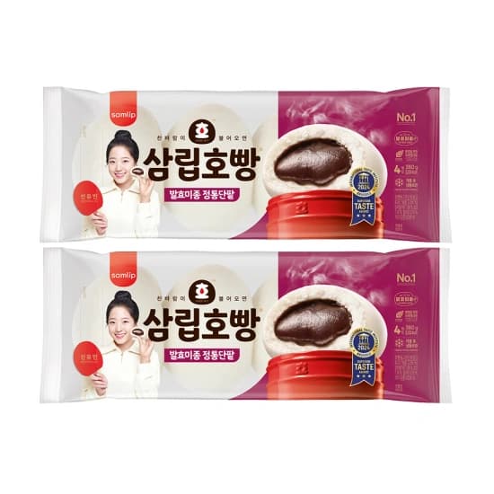 삼립 단팥호빵 4입 2번들