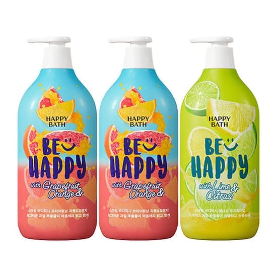 해피바스 스마일 바디워시 900g 3개