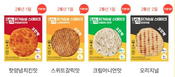 육식토끼 닭가슴살 소스닭, 원물닭 + 신제품 스테이크 등 (네이버멤버십 대상 가격) // 마이프로틴 세일가 및 프로틴 시세 관련 분석