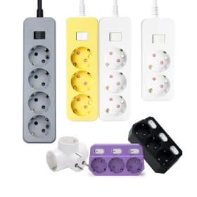 아이정 더좋은 과부하차단 통합 멀티탭 4구 1M 그레이