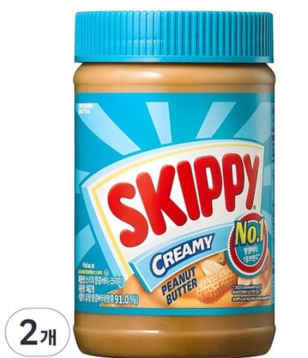 스키피 땅콩버터 크리미 462g x 2개