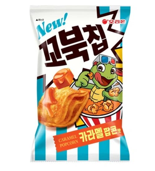 오리온 꼬북칩 카라멜팝콘맛 108g 1개