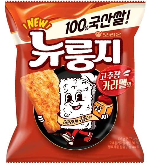 오리온 뉴룽지 고추장카라멜 스낵 105g