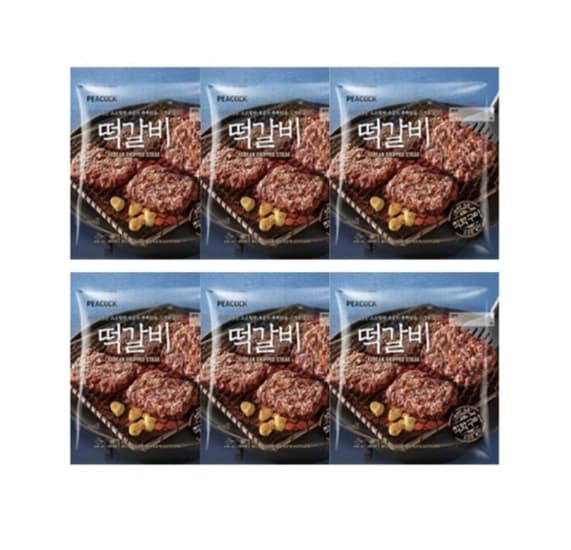 피코크 떡갈비 450g 6팩