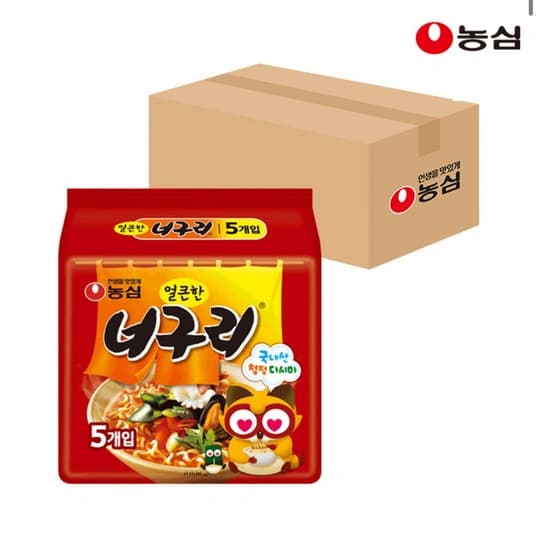 농심 너구리 얼큰, 120g, 40개