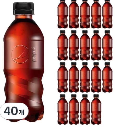 펩시 제로슈거 라임향 무라벨, 300ml, 40개