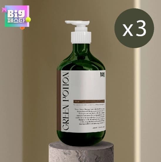 모바웃 그린포션 어성초샴푸 1000ml x 3