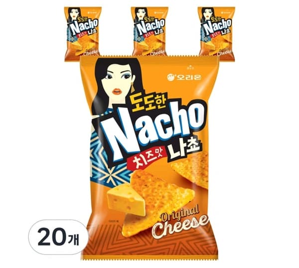 오리온 도도한 나쵸 치즈맛, 92g, 20개