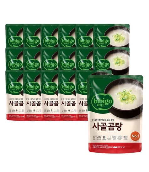 비비고 사골곰탕 500g 18개 개당 686원