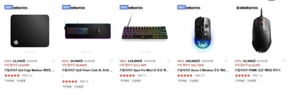 키보드, 마우스, led패드