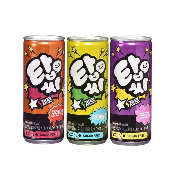탑씨 제로 250ml 30캔 (오렌지/포도/파인애플)
