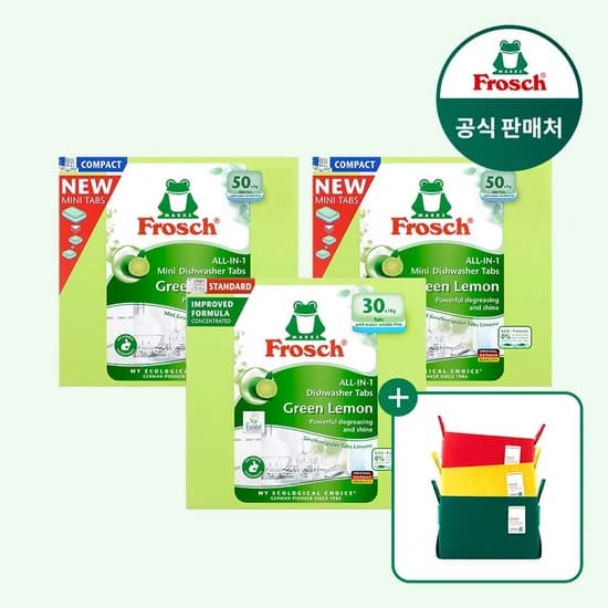 프로쉬 올인원 식기세척기세제 미니 50개입 3개+사은품