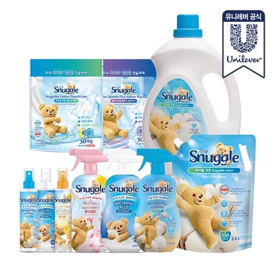 스너글 섬유유연제 허거블 코튼 4L 2개