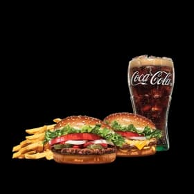 버거킹 와퍼주니어+콰치와퍼주니어+코카콜라(L)+프렌치프라이(L)