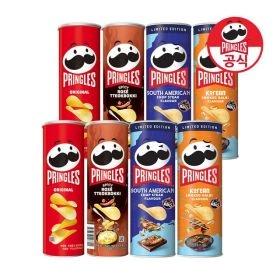 프링글스 110g x 8개(오리지날2/로제떡볶이2/남미식찹스테이크2/한국식숯불갈비2) 유니버스클럽