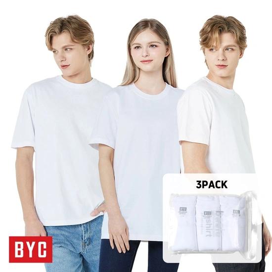 BYC 국내생산 루즈핏 라운드티 3PACK