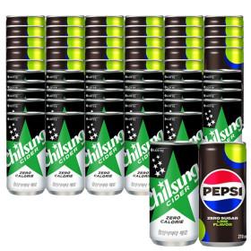 펩시제로 210ml 30캔 + 사이다제로 210ml 30캔