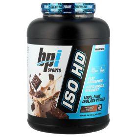 비피아이스포츠 아이소 HD 퓨어 아이솔레이트 프로틴, 2.21kg 초콜릿 브라우니맛